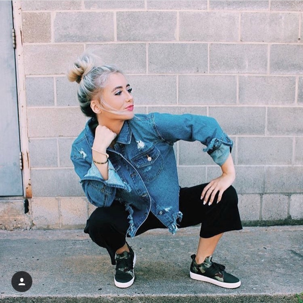 Destroyed denim jacket